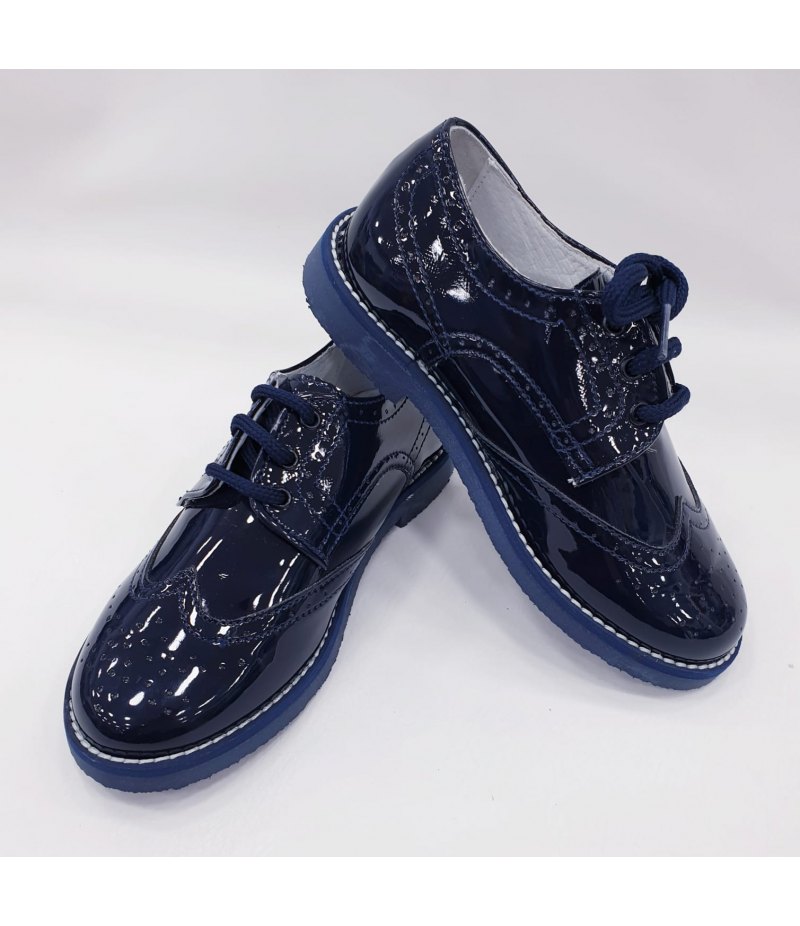 scarpe eleganti bambino blu