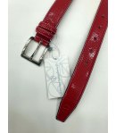 Cintura Cerimonia Bimbo Bambino, Colore Rosso in Ecopelle, Nazareno Gabrielli