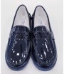 Scarpe Mocassini da Cerimonia Bambino, Colore Blu in Ecopelle, GDO