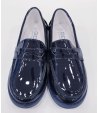 Scarpe Mocassini da Cerimonia Bambino, Colore Blu in Ecopelle, GDO