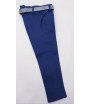 Pantaloni Casual e Cerimonia Bimbo e Bambino, Slim Elasticizzati, Colore Blu in Cotone, Rebel