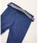 Pantaloni Casual e Cerimonia Bimbo e Bambino, Slim Elasticizzati, Colore Blu in Cotone, Rebel