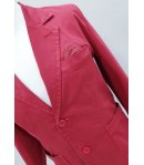 Giacca Casual e Cerimonia Bambino e Ragazzo, Modello Slim Elasticizzato, Colore Rosso in Cotone, Rebel