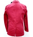 Giacca Casual e Cerimonia Bambino e Ragazzo, Modello Slim Elasticizzato, Colore Rosso in Cotone, Rebel