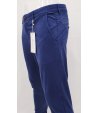 Pantalone Uomo/Ragazzo Manfredi Slim Elasticizzato Colore, Bluette