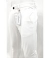 Pantalone Uomo/Ragazzo Manfredi Slim Elasticizzato Colore, Bianco