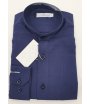Camicia Casual e Cerimonia Bambino e Ragazzo, Slim con Collo a Pistagna, Colore Blu in Cotone, Nazareno Gabrielli