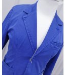 Giacca Casual e Cerimonia Bambino e Ragazzo, Modello Slim Elasticizzato, Colore Blu Elettrico in Cotone, Rebel