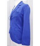 Giacca Casual e Cerimonia Bambino e Ragazzo, Modello Slim Elasticizzato, Colore Blu Elettrico in Cotone, Rebel