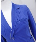 Giacca Casual e Cerimonia Bambino e Ragazzo, Modello Slim Elasticizzato, Colore Blu Elettrico in Cotone, Rebel