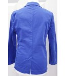 Giacca Casual e Cerimonia Bambino e Ragazzo, Modello Slim Elasticizzato, Colore Blu Elettrico in Cotone, Rebel