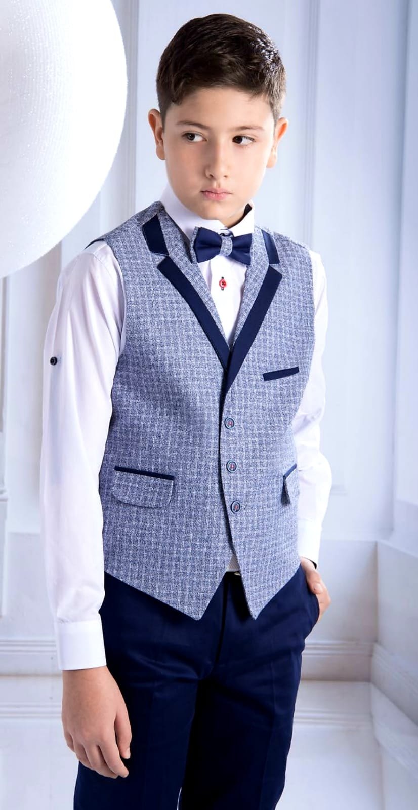 Completo Maschietto Casual Elegante con Gilet Nazareno Gabrielli