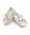 Mocassini Stringati Baby Battesimali Klaiadi in Ecopelle