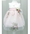Abitino Cerimonia Casual Baby M.K. in Tessuto Raso e Velo