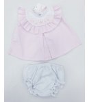 Coordinato Prima Uscita Neonata Marca Teneri e Belli in Cotone
