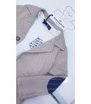 Completo da Cerimonia per Bambino e Ragazzo, Beige, Blu e Bianco, in Cotone e Poliestere, Nazareno Gabrielli