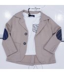 Completo da Cerimonia per Bambino e Ragazzo, Beige, Blu e Bianco, in Cotone e Poliestere, Nazareno Gabrielli