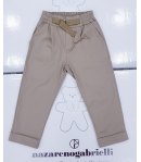 Completino da Cerimonia per Bimbo e Bambino, Blu, Beige e Bianco, in Lino e Cotone, Nazareno Gabrielli