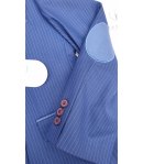 Completino da Cerimonia per Bimbo e Bambino, Gessato, Bluette, Bianco e Rosso, in Poliestere e Viscosa, Valentino