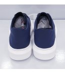 Scarpe Sneakers da Uomo, Allacciate, Bianche con Para Alta, in Neoprene, Manfredi
