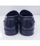 Scarpe Mocassini College da Uomo, Blu Navy, in Ecopelle Alta Qualità, Gianni