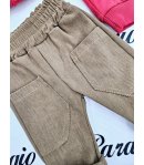 Completino per Neonato Bimbo, Rosso e Beige, con Cappuccio e Orsetto in Rilievo, in Cotone e Velluto, Nazareno Gabrielli