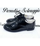 Scarpe classiche per Bambino e Ragazzo, Blu, in Vernice Ecopelle, Bacio & Bacio