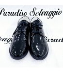 Scarpe classiche per Bambino e Ragazzo, Blu, in Vernice Ecopelle, Bacio & Bacio