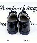 Scarpe classiche per Bambino e Ragazzo, Blu, in Vernice Ecopelle, Bacio & Bacio