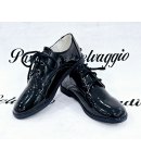 Scarpe classiche per Bambino e Ragazzo, Blu, in Vernice Ecopelle, Bacio & Bacio