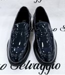 Mocassino Uomo in Ecopelle Vernice, Blu, Marca Luchi