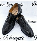 Mocassino uomo Nero in Ecopelle Lucida , Marca Crucian