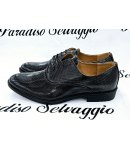 Mocassino uomo Nero in Ecopelle Lucida , Marca Crucian