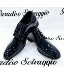 Scarpa Mocassino Uomo, Vernice Blu, Marca Luchi
