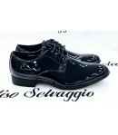 Scarpa Mocassino Uomo, Vernice Blu, Marca Luchi