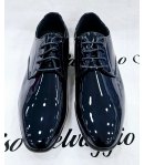 Scarpa Mocassino Uomo, Vernice Blu, Marca Luchi