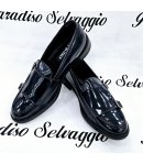 Scarpa Uomo, Pelle, Blu, Marca Manfredi