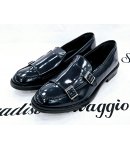 Scarpa Uomo, Pelle, Blu, Marca Manfredi