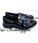 Scarpa Uomo, Pelle, Blu, Marca Manfredi