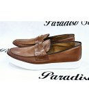 Mocassino Uomo, Pelle, Color Cuoio, Marca Manfredi