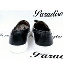 Scarpa Mocassino Uomo, In Pelle, Nera, Marca Manfredi