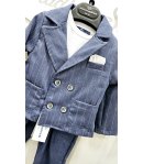 Abitino Cerimonia Casual Baby, Cotone Elasticizzato, Colore Ginsato, Marca Nazareno Gabrielli