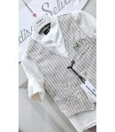 Completino Bimbo, Lino, Beige e Panna ,Nazareno Gabrielli