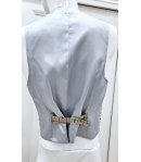 Gilette Uomo , Grigio Perlato, Qualità Pura Seta, marca Maxsim