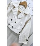 Giubbino Bimba, Beige Chiaro, Cotone Tecnico Elasticizzato, Marca Lolly
