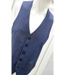 gilette Uomo, Bluette Effetto Ginsato, Qualità Pura Lana Wool Fredda, marca Varsali