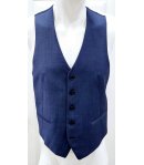 gilette Uomo, Bluette Effetto Ginsato, Qualità Pura Lana Wool Fredda, marca Varsali