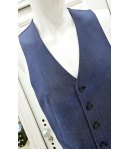 gilette Uomo, Bluette Effetto Ginsato, Qualità Pura Lana Wool Fredda, marca Varsali