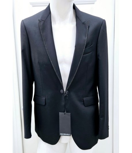 giacca Uomo, Nera, Qualità Pura Lana Wool Fredda, marca Carlo Pignatelli