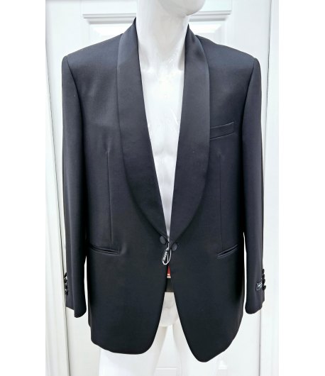 giacca Uomo Modello Tait, Nera, Qualità 100% Tasmania, Marca Pierre Cardine